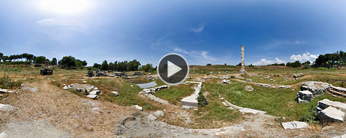 фото сферические панорамы храма Артемиды в Эфесе, Турция